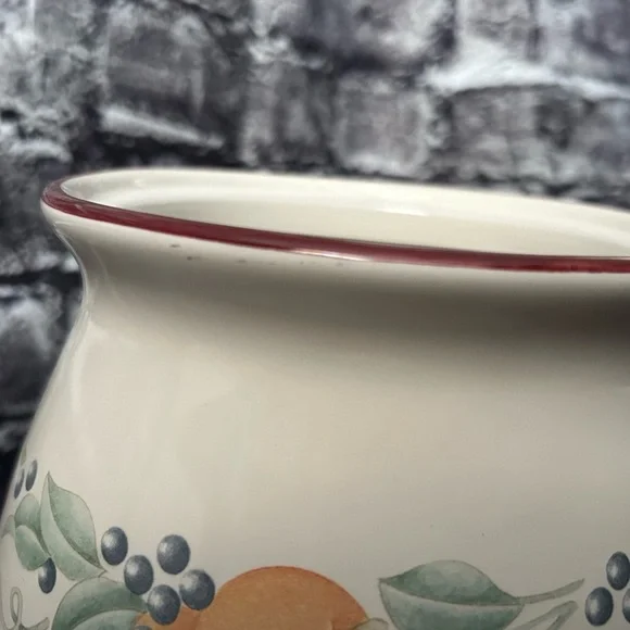 Corelle Abundance Fruit Patterned Cookie Jar with Lid - Picture 6 of 7